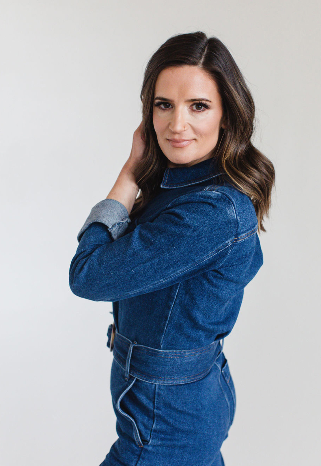 Dr. Christine Maren in Blue Jumpsuit
