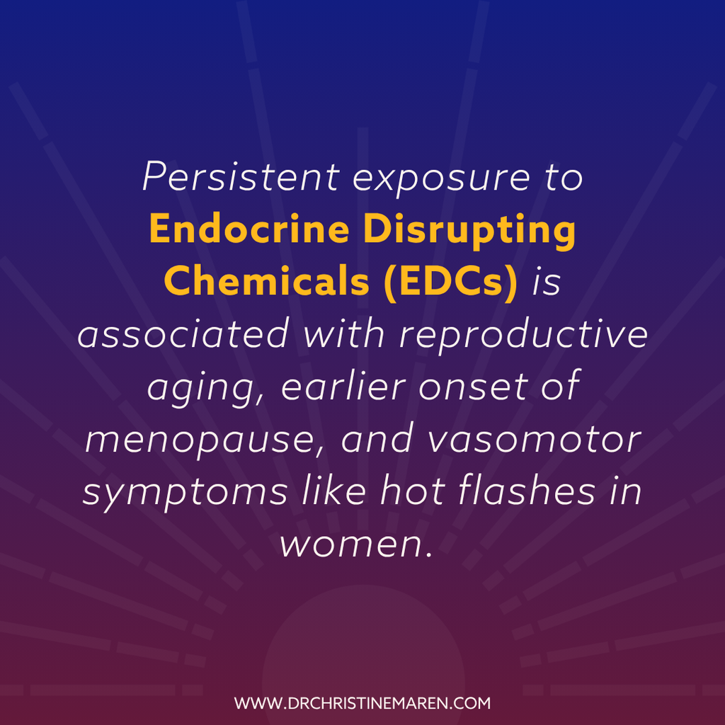 EDCs and perimenopause onset